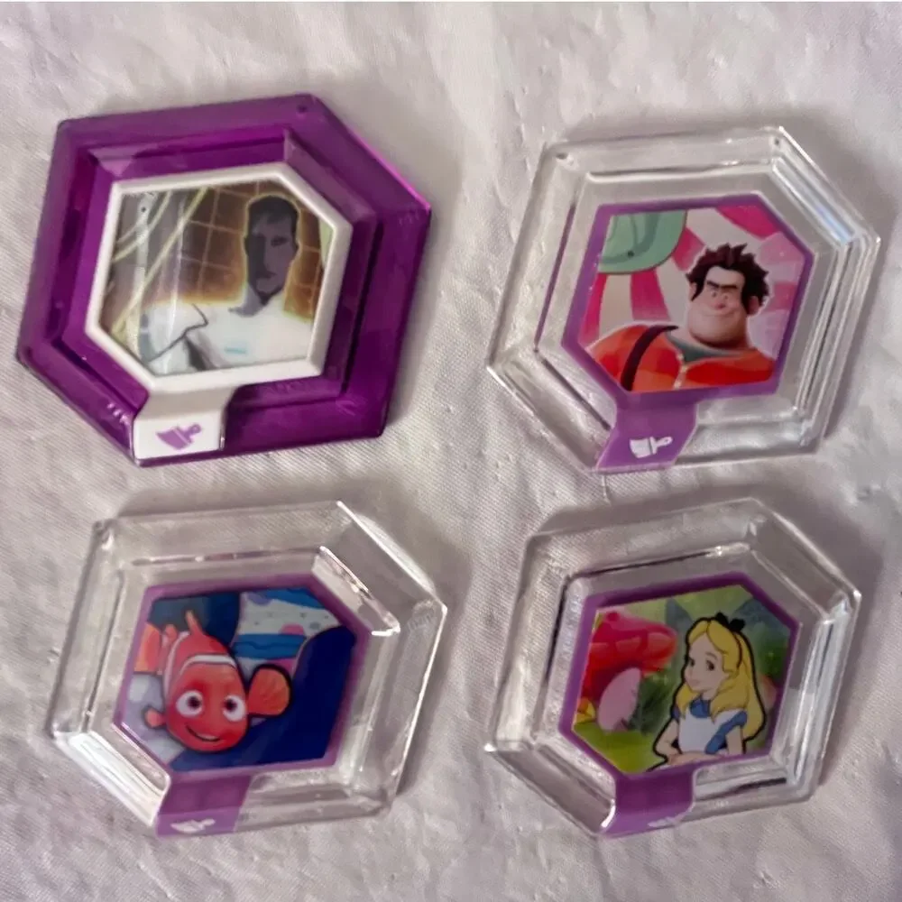 Disney Infinity Power Discs Lot Album Binder 15 Discs Storage Book